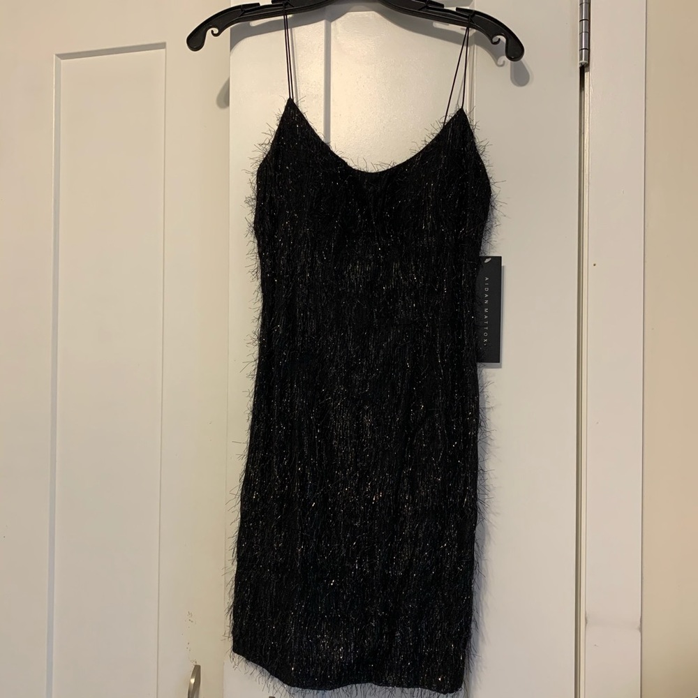 Aidan Mattox fringed cocktail dress size0